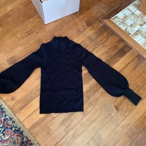 Maeve for Anthropologie puff sleeve mock turtleneck. NWOT‎ . Retail 88